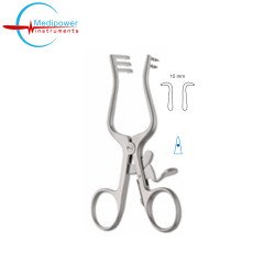 Weitlaner Retractor, 10.5cm, Semi Sharp, 3x2 Prongs, (15mm) 