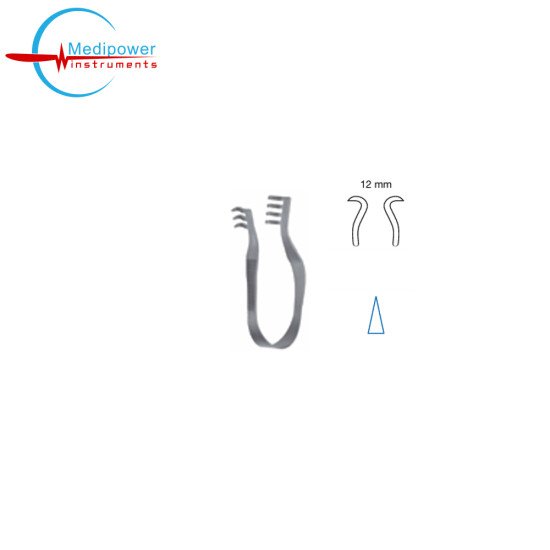 Finsen Self-Retaining Retractors, Sharp, 7cm, ( 12 mm) 