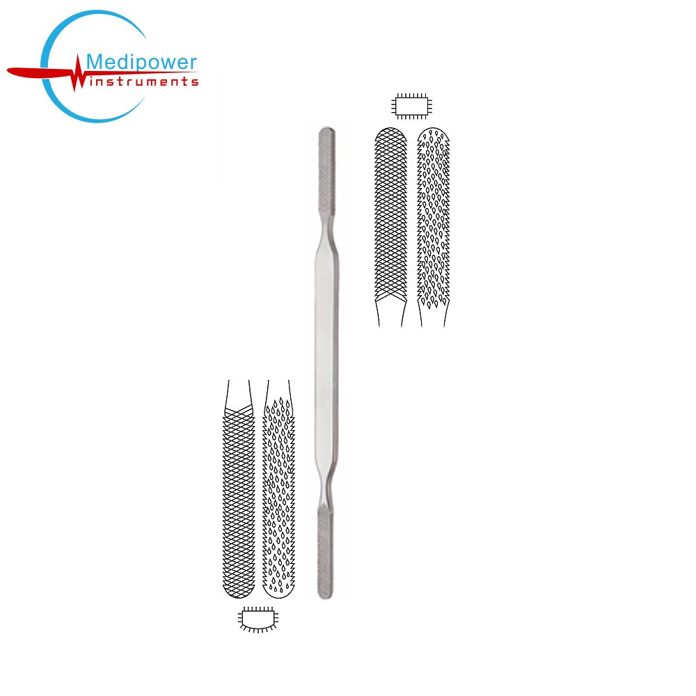 Power Rasp Omfs Fomon Nasal Rasps Double Ended, 22cm Medipower Instruments