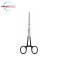 Black Handle Straight Artery Forceps 6" Surgical Hemostat Clamp – Stainless Steel Locking Forceps