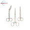 Set of 3 Pieces Artery Forceps 6", Nursing Scissors 5" & Bandage Scissors 5.5" – Bugs Print Stainless Steel Medical Instrument Set