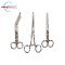 Set of 3 White Leopard Medical Instrument Kit – 5" Nursing Scissors, 5.5" Bandage Scissors & 6" Artery Forceps
