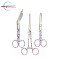 Healthcare Print Stainless Steel Medical Instrument Set – Nursing Scissors, Bandage Scissors & Artery Forceps