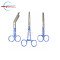 Blue Floral Medical Instruments – 5" Nursing Scissors, 5.5" Bandage Scissors & 6" Artery Forceps | Stainless Steel Surgical Instrument Set