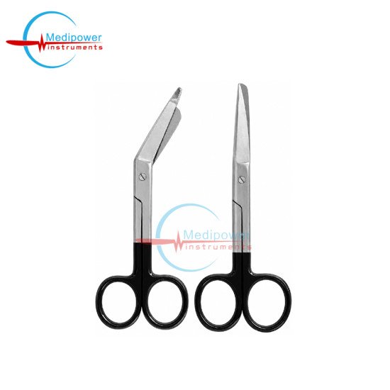 Nursing & Bandage Scissors Set – Black Handle Stainless Steel Medical Scissors