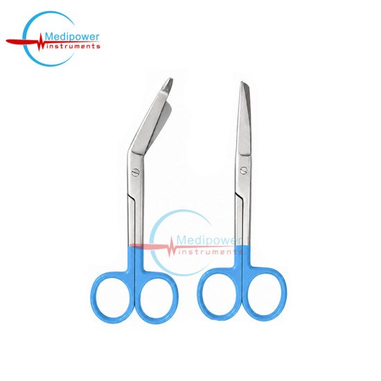 Nursing & Bandage Scissors Set Sky Blue Handle – Stainless Steel Surgical Scissors