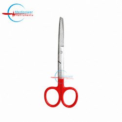 Nursing Scissors 5" Red Handle – Stainless Steel Powder Coated