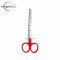 Nursing Scissors 5" Red Handle – Stainless Steel Powder Coated