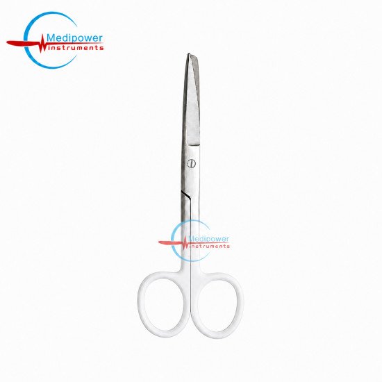 Nursing Scissors 5" White Handle – Stainless Steel Powder Coated