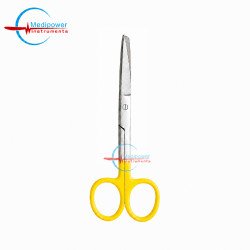 Nursing Scissors 5" Yellow Handle – Stainless Steel Powder Coated