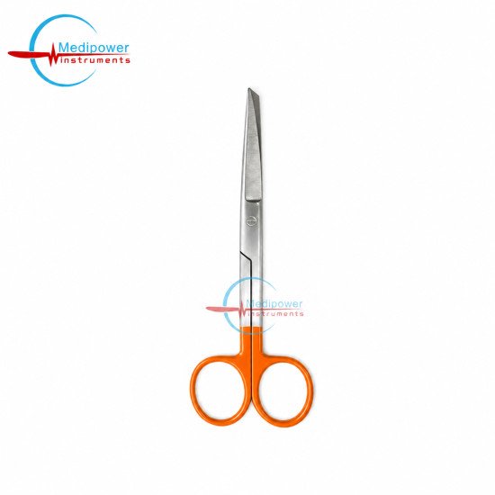 Nursing Scissors 5" Orange Handle – Stainless Steel Powder Coated