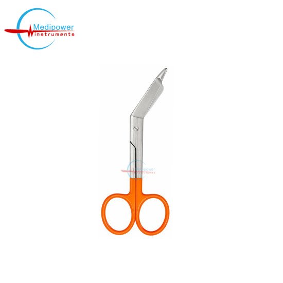 Bandage Scissors 5.5" With Powder Coating – Orange Handle