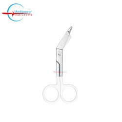 Bandage Scissors 5.5" Powder Coating – White Handle