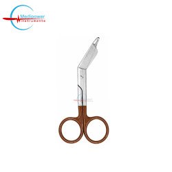 Bandage Scissors 5.5" With Powder Coating – Brown Handle