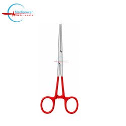 6" Straight Artery Forceps – Red Powder Coated Handle | Healthcare Instruments