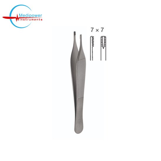 Adson-Brown Tissue Forceps 12cm (7x7 Teeth)
