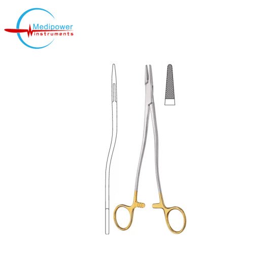 Wertheim TC Needle Holder Forceps S-Shape