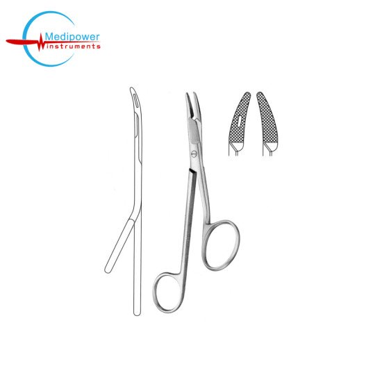 Standard Gillies Needle Holders With Scissors 15,5 cm