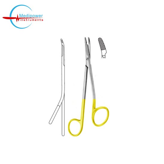 TC  Gillies-Slim Needle Holders With Scissors 14,5 cm (Fine Tip)