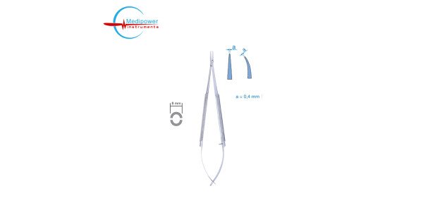 Micro Needle Holder with Round Handle – Precision Surgical Instrument ...