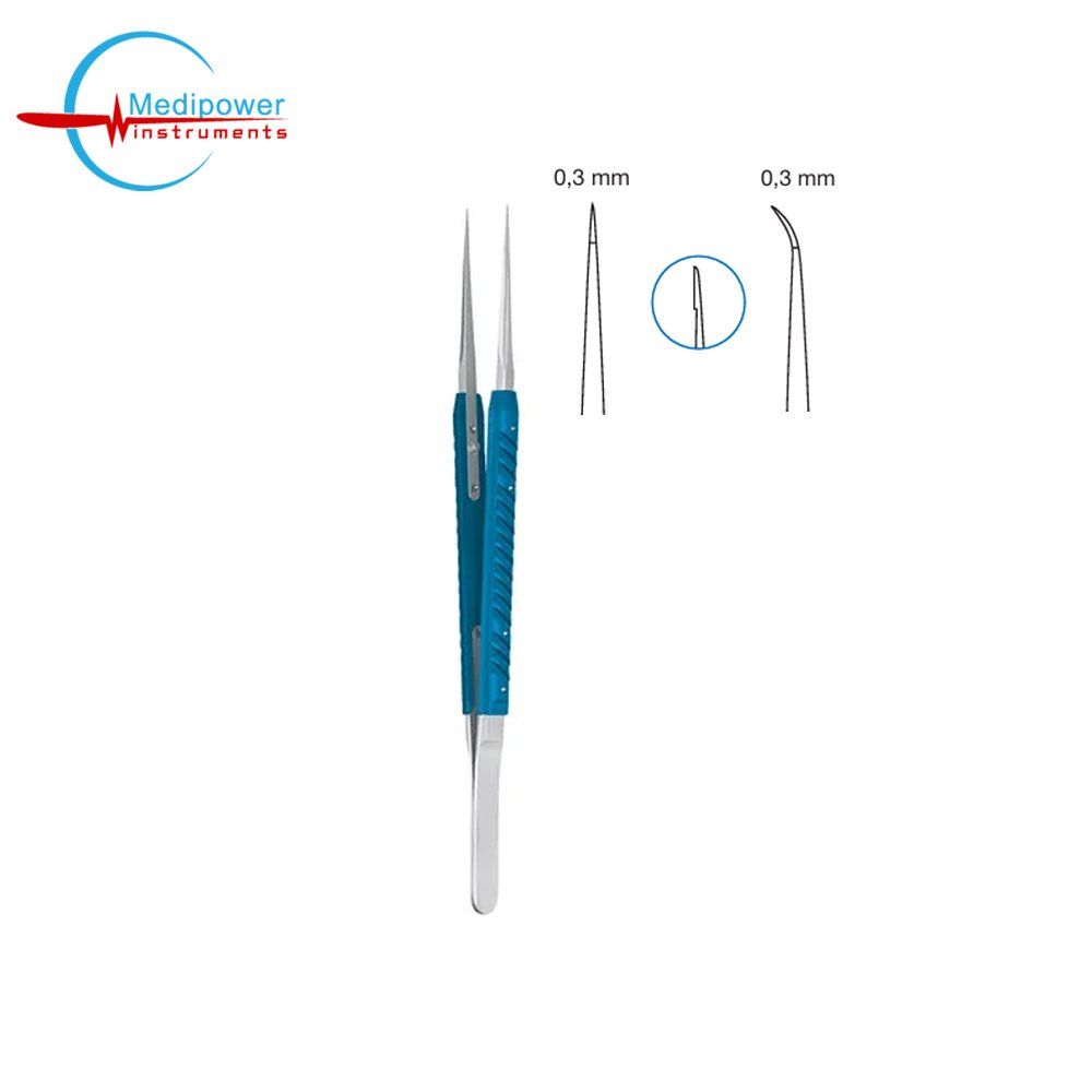 Micro 2000 Round Handle Suturing Forceps – Blue Anodized Precision ...