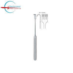 Delicate Retractors 4 Prongs,17cm, Sharp (wide 11mm) 