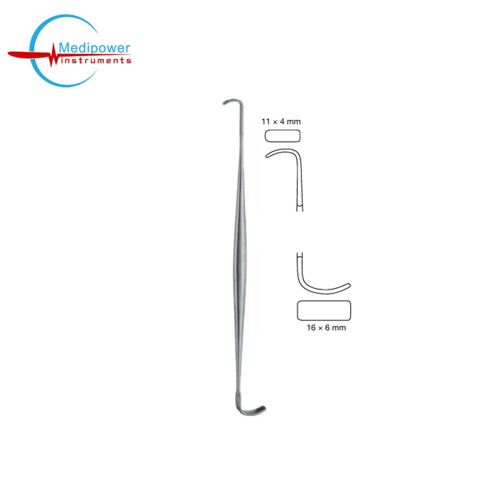 Ragnell Retractor Double Ended 16cm, L-Shaped Blades Medipower Instruments