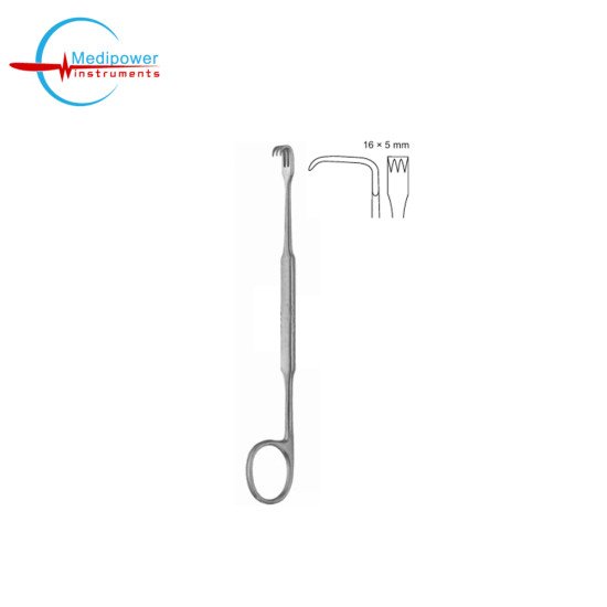 Meyerding Retractor, 18cm Sharp Prongs (Blade 16x5mm)