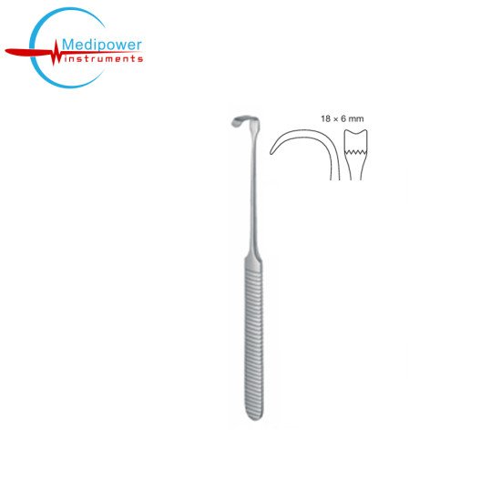 Strandell Stille Retractor 19cm,Toothed, (Blade 18x6mm)