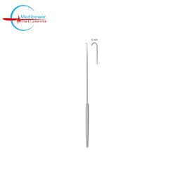 Emmet Fistula Hook 22cm, Single Prong Sharp,(6mm)