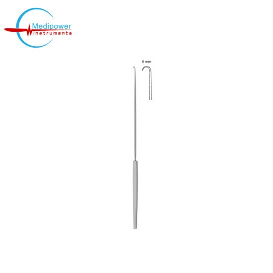 Emmet Fistula Hook 22cm, Single Prong Sharp,(6mm)