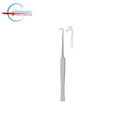 Hook Retractor 16.5cm, Single Prong Sharp,(11mm)