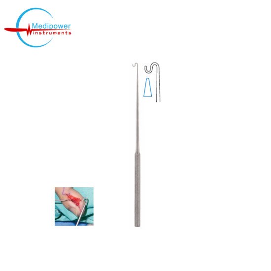 Benicke Retractor 19cm, Double Curved S-Shaped, Tip - Blunt