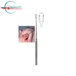 Joseph Skin Hook, Double Prong,17cm, 7mm Wide