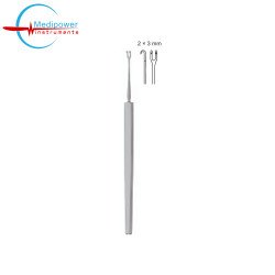 Guthrie Skin Hook Double Prong,13cm, (2×3mm)