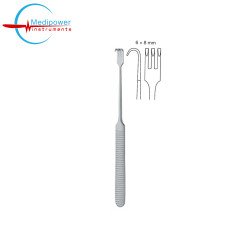 Delicate Retractors 3 Prongs Blunt,17 cm (Wide 6×8mm) 