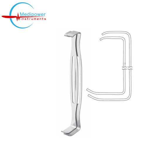 Parker-Langenbeck (US Army) Retractors, 21cm, (A:15×28mm),(B:5×40mm)