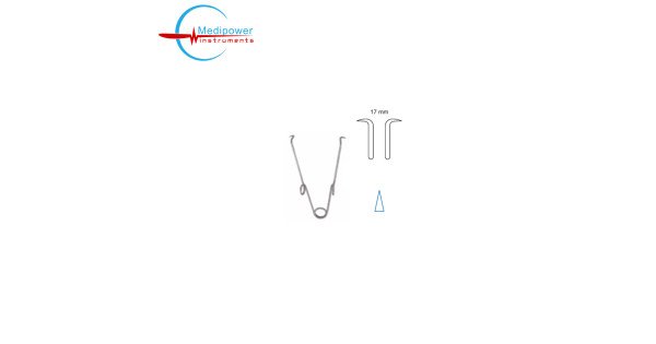 Spring Retractors Robotics Self-retaining Spring Retractors, 11.5cm, Sharp, (17mm), Medipower ...