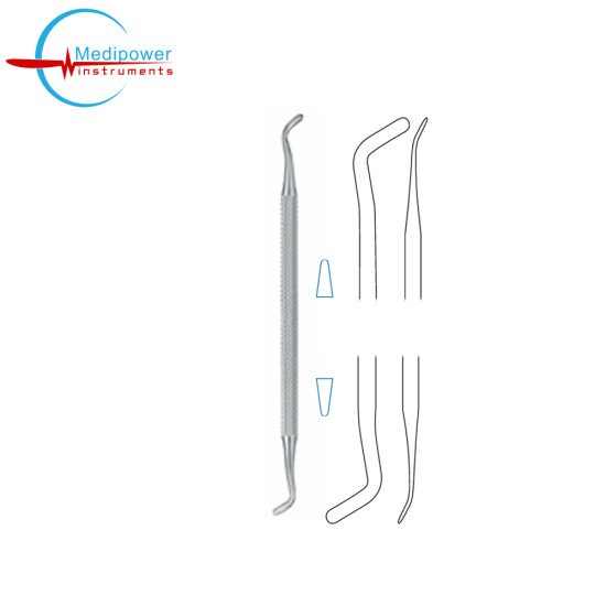 Nagata Auricular Septum Elevator, Blunt, 17cm