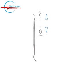Jansen Curettes,17cm, Sharp, (3mm)