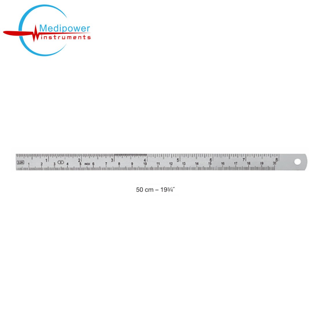 Is A Normal Ruler Graduated Rulers (stainless steel),50cm, Graduated in mm and inches Medipower ...