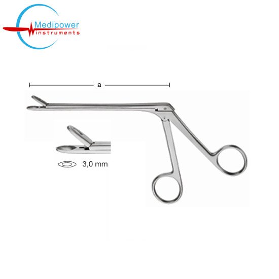 Weil-Blakesley Nasal Forceps Straight, 12cm,With Normal Shaft, Jaw Width,(3,0 mm) 