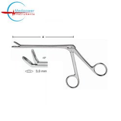 Weil-Blakesley Nasal Forceps, 12cm, With Normal Shaft, Jaw Width, (3,0 mm), Angled (45º)