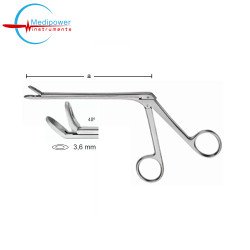 Weil-Blakesley Nasal Forceps, 12cm, With Normal Shaft, Jaw Width, (3,6 mm), Angled (45º)