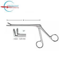 Weil-Blakesley Nasal Forceps, 12cm, With Normal Shaft, Jaw Width, (3,0 mm), Angled (90º)