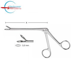 Weil-Blakesley Ethmoid Bone Forceps Straight,12cm, With Slim Shaft, Jaw Width, (3,0 mm)