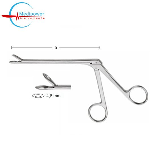 Weil-Blakesley Ethmoid Bone Forceps Straight,12cm, With Slim Shaft, Jaw Width, (4,8 mm)