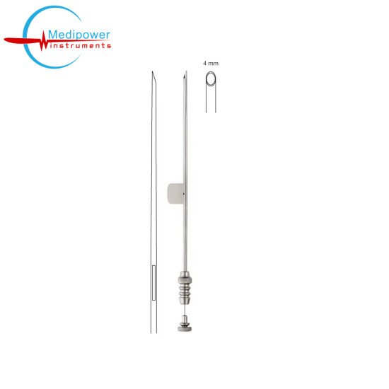 Gubisch Suction Raspatory, 17cm, With Guide,(4mm)