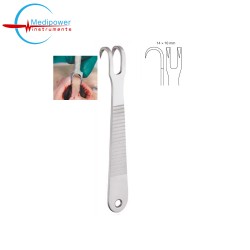 Kilner Double Nasal Hook,10cm, Sharp, (14×10 mm)