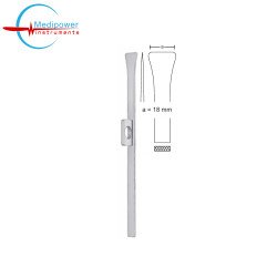 Rubin Nasal Osteotome,18cm, Fishtail, (a = 18mm)